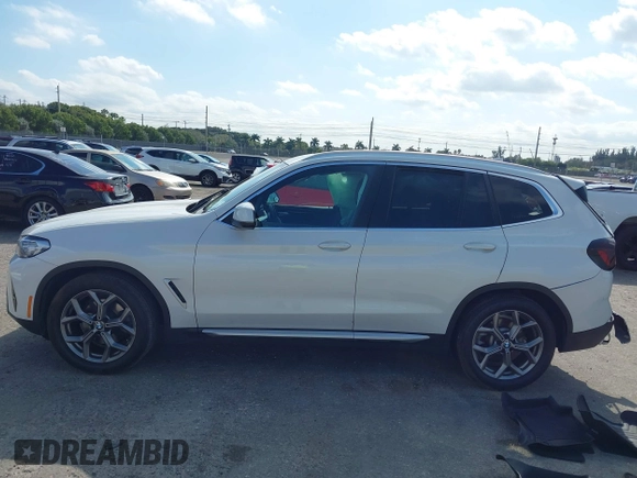 2022 BMW X3 sDrive30i with VIN 5UX43DP01N9H47620, listed as a IAAI auction lot 41321216 with 23,286 mi miles and . Bid and sale history available at DreamBid. Image 14.