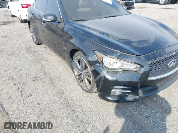 2017 Infiniti Q50 Premium with VIN JN1EV7AR2HM831181, listed as a IAAI auction lot 41804867 with 80,686 mi miles and . Bid and sale history available at DreamBid. Image 6.