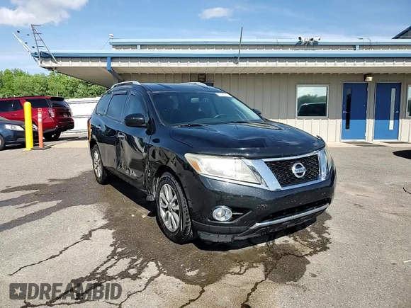 2015 Nissan Pathfinder SL with VIN 5N1AR2MN4FC648052, listed as a Copart auction lot 55129165 with 182,291 mi miles and Salvage title. Bid and sale history available at DreamBid. Image 14.
