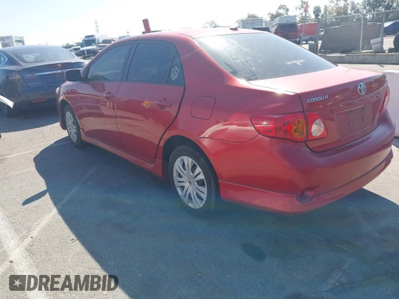 2009 Toyota Corolla with VIN 1NXBU40E59Z081868, listed as a IAAI auction lot 41763869 with 156,729 mi miles. Bid and sale history available at carsss.com. Image 3.