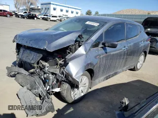 2023 Nissan LEAF S with VIN 1N4AZ1BVXPC554976, listed as a Copart auction lot 45191815 with 15,735 mi miles and Salvage Title. Bid and sale history available at DreamBid. Image 1.