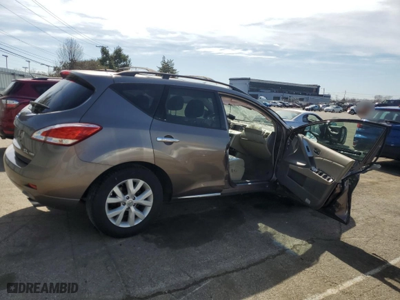 2012 Nissan Murano LE with VIN JN8AZ1MW5CW206418, listed as a Copart auction lot 49522865 with 0 mi miles and Salvage Title. Bid and sale history available at carsss.com. Image 3.