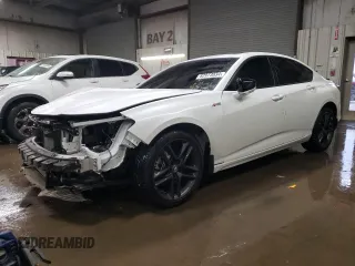 2025 Acura TLX w/A-Spec Package with VIN 19UUB6F5XSA000006, listed as a Copart auction lot 82973034 with 671 mi miles and Salvage Title. Bid and sale history available at DreamBid. Image 1.