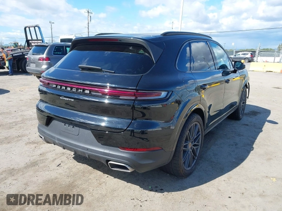 2024 Porsche Cayenne with VIN WP1AA2AY2RDA03634, listed as a IAAI auction lot 41746198 with 5,913 mi miles and . Bid and sale history available at DreamBid. Image 4.