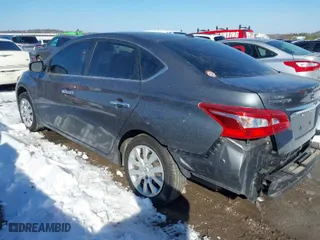 2017 Nissan Sentra SV with VIN 3N1AB7AP7HL650349, listed as a IAAI auction lot 41612189 with 42,583 mi miles. Bid and sale history available at carsss.com. Image 3.