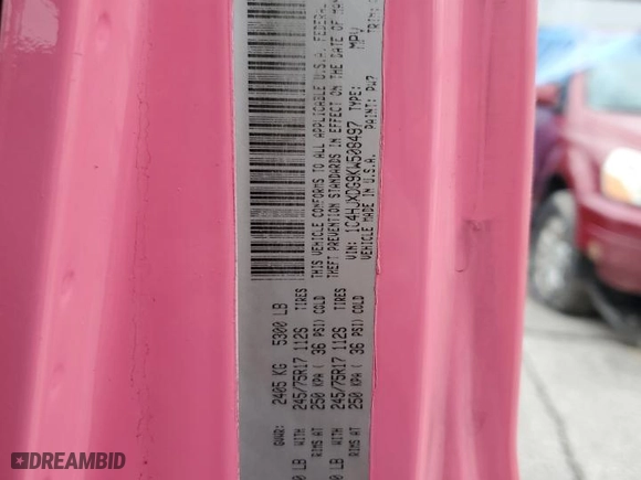2019 Jeep Wrangler Unlimited Sport S with VIN 1C4HJXDG9KW508497, listed as a Copart auction lot 45747815 with 119,700 mi miles and Salvage Title. Bid and sale history available at carsss.com. Image 12.