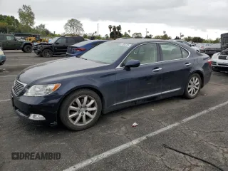 2008 Lexus LS 460 with VIN JTHBL46F785052869, listed as a Copart auction lot 51985325 with 104,189 mi miles and Salvage Title. Bid and sale history available at carsss.com. Image 1.