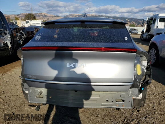 2022 Kia EV6 Wind with VIN KNDC3DLC8N5036028, listed as a Copart auction lot 78536044 with 29,396 mi miles and Salvage Title. Bid and sale history available at carsss.com. Image 6.