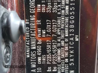 2011 Kia Sorento LX with VIN 5XYKTCA13BG055192, listed as a Copart auction lot 52969655 with 263,011 mi miles and Salvage Title. Bid and sale history available at DreamBid. Image 13.