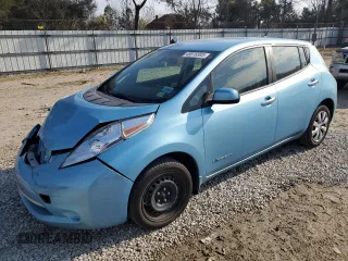 2015 Nissan LEAF SV with VIN 1N4AZ0CP9FC331627, listed as a Copart auction lot 49978385 with 35,196 mi miles and Salvage Title. Bid and sale history available at carsss.com. Image 1.