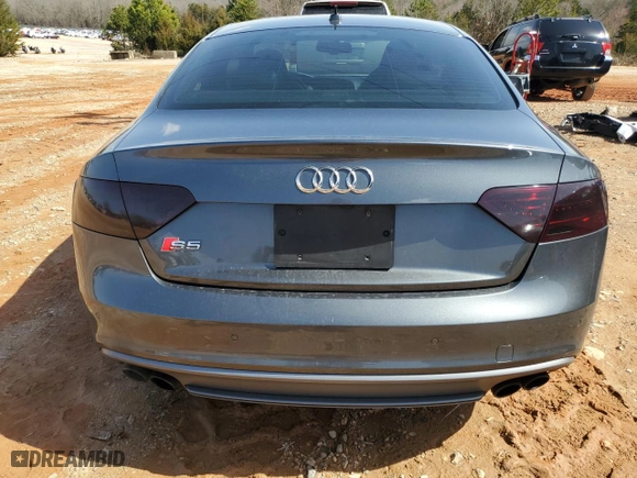2015 Audi S5 Premium Plus with VIN WAUCGAFR9FA038430, listed as a Copart auction lot 47161585 with 51,249 mi miles and Salvage Title. Bid and sale history available at carsss.com. Image 6.