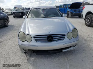 2003 Mercedes-Benz CLK-Class 3.2L with VIN WDBTJ65J63F050559, listed as a Copart auction lot 77650564 with 218,619 mi miles and Clean Title. Bid and sale history available at carsss.com. Image 5.