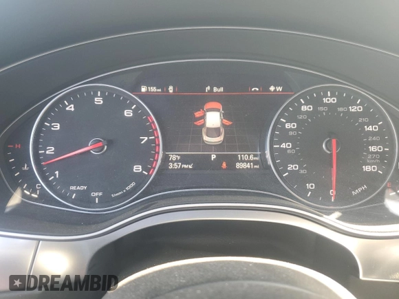 2016 Audi A7 3.0 Prestige with VIN WAU2GAFC6GN091149, listed as a Copart auction lot 53449294 with 89,841 mi miles and Salvage Title. Bid and sale history available at carsss.com. Image 9.