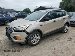 2017 Ford Escape S with VIN 1FMCU0F76HUB65797, listed as a Copart auction lot 62535125 with 64,008 mi miles and Salvage title. Bid and sale history available at DreamBid. Image 1.