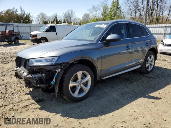 2020 Audi Q5 Premium Plus with VIN WA1BNAFY2L2068669, listed as a Copart auction lot 53260195 with 41,900 mi miles and Salvage Title. Bid and sale history available at carsss.com. Image 1.