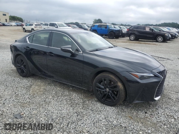 2021 Lexus IS 300 with VIN JTHC81F27M5046193, listed as a Copart auction lot 59846805 with 92,034 mi miles and Salvage title. Bid and sale history available at DreamBid. Image 4.