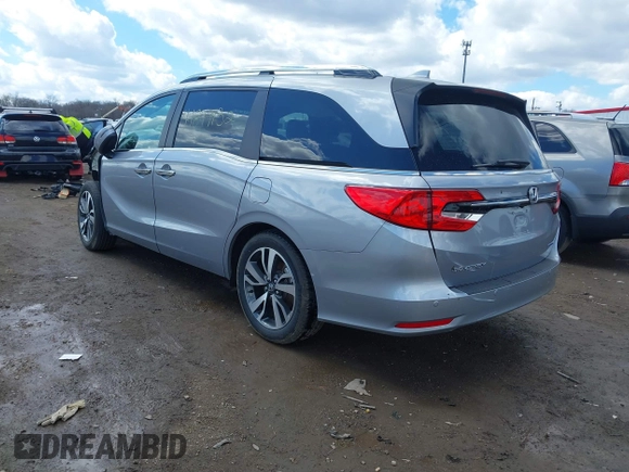 2022 Honda Odyssey Touring with VIN 5FNRL6H80NB039904, listed as a IAAI auction lot 41849132 with Not Provided miles and . Bid and sale history available at DreamBid. Image 3.