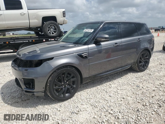 2019 Land Rover Range Rover Sport HSE with VIN SALWR2RV0KA816593, listed as a Copart auction lot 53714175 with 87,027 mi miles and Salvage Title. Bid and sale history available at carsss.com. Image 1.