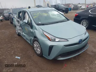 2022 Toyota Prius L Eco with VIN JTDKAMFU4N3164963, listed as a IAAI auction lot 41859931 with 5,118 mi miles. Bid and sale history available at carsss.com. Image 1.