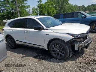 2023 Acura MDX w/A-Spec Package with VIN 5J8YE1H05PL042995, listed as a Copart auction lot 62337905 with 45,893 mi miles and Salvage title. Bid and sale history available at DreamBid. Image 4.
