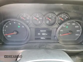 2020 Chevrolet Silverado 1500 Custom with VIN 3GCPWBEH9LG251137, listed as a Copart auction lot 48581374 with 53,304 mi miles and Salvage Title. Bid and sale history available at carsss.com. Image 9.