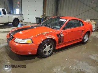 2001 Ford Mustang Standard with VIN 1FAFP40491F243889, listed as a Copart auction lot 50338715 with 162,669 mi miles and Salvage Title. Bid and sale history available at carsss.com. Image 1.