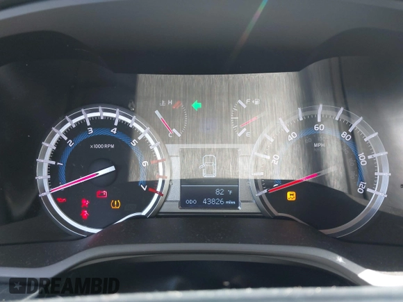 2019 Toyota 4Runner SR5 with VIN JTEBU5JR1K5725714, listed as a IAAI auction lot 42565292 with 43,826 mi miles and . Bid and sale history available at DreamBid. Image 15.