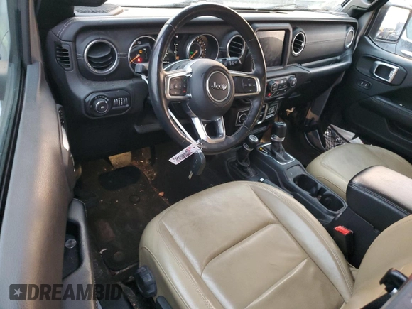 2018 Jeep Wrangler Unlimited Sahara with VIN 1C4HJXEG9JW118965, listed as a Copart auction lot 88117235 with 95,840 mi miles and Salvage title. Bid and sale history available at DreamBid. Image 8.