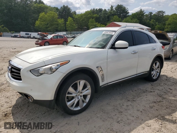 2012 Infiniti FX with VIN JN8AS1MW3CM155176, listed as a Copart auction lot 58963955 with 163,467 mi miles and Clean title. Bid and sale history available at DreamBid. Image 1.