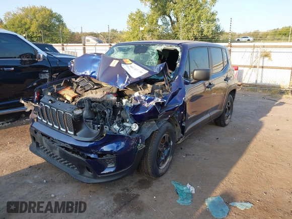 2020 Jeep Renegade Sport with VIN ZACNJAAB5LPM05727, listed as a IAAI auction lot 40515936 with Not Provided miles and . Bid and sale history available at carsss.com. Image 16.