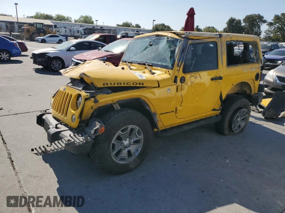 2015 Jeep Wrangler Rubicon with VIN 1C4BJWCGXFL559838, listed as a Copart auction lot 63685704 with 97,917 mi miles and Non repairable. Bid and sale history available at DreamBid. Image 1.