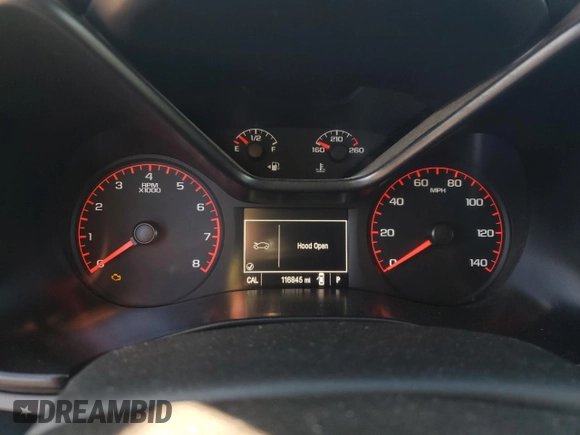 2015 GMC Canyon 2WD with VIN 1GTG5AE35F1143280, listed as a Copart auction lot 75846964 with 116,845 mi miles and Salvage Title. Bid and sale history available at DreamBid. Image 9.