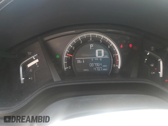 2018 Honda CR-V LX with VIN 2HKRW6H33JH202858, listed as a Copart auction lot 54378975 with 87,964 mi miles and Salvage Title. Bid and sale history available at carsss.com. Image 9.