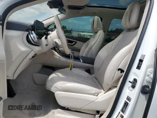 2023 Mercedes-Benz EQS with VIN 4JGDM2EB7PA017079, listed as a Copart auction lot 57424574 with 7,910 mi miles and Salvage Title. Bid and sale history available at carsss.com. Image 7.