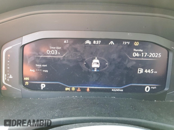 2023 Volkswagen Atlas SE с VIN 1V2HP2CA7PC527104, выставлен на аукционе Copart как лот 53663095 с пробегом 45 249 миль миль и Списание • Salvage title. История ставок и продаж доступна на DreamBid. Изображение 9.