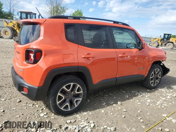 2017 Jeep Renegade Latitude z VIN ZACCJBBB0HPE44263, wystawiony jako Copart lot #58490605 z przebiegiem 110 555 mil mil oraz Nie do naprawy. Historia ofert i sprzedaży dostępna na DreamBid. Obrazek 3.