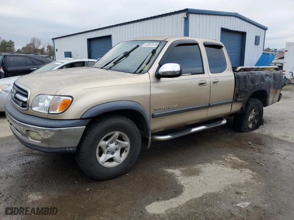2002 Toyota Tundra SR5 with VIN 5TBBT44172S317356, listed as a Copart auction lot 47207575 with 245,172 mi miles and Salvage Title. Bid and sale history available at carsss.com. Image 1.