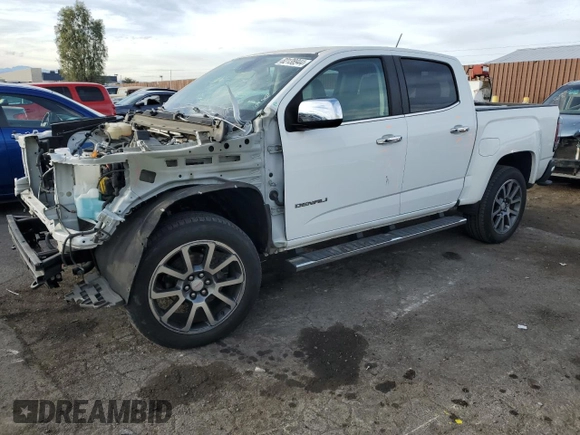2018 GMC Canyon 4WD Denali with VIN 1GTG6EEN1J1107696, listed as a Copart auction lot 82138944 with 91,136 mi miles and Salvage Title. Bid and sale history available at carsss.com. Image 1.