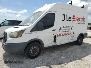 2015 Ford Transit Cargo with VIN 1FTNR2XG9FKA25521, listed as a Copart auction lot 63372545 with 145,538 mi miles and Salvage title. Bid and sale history available at DreamBid. Image 1.