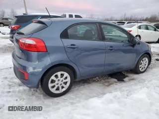 2016 Kia Rio LX with VIN KNADM5A34G6676533, listed as a Copart auction lot 42444355 with 38,350 mi miles and Salvage Title. Bid and sale history available at carsss.com. Image 3.