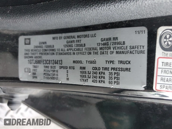 2012 GMC Canyon SLE1 with VIN 1GTJ6MFE3C8124413, listed as a Copart auction lot 78492624 with 192,520 mi miles and Salvage Title. Bid and sale history available at carsss.com. Image 14.