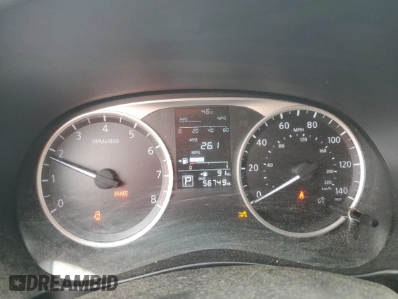 2020 Nissan Kicks S with VIN 3N1CP5BV6LL518848, listed as a Copart auction lot 42243195 with 56,749 mi miles and Salvage Title. Bid and sale history available at DreamBid. Image 9.