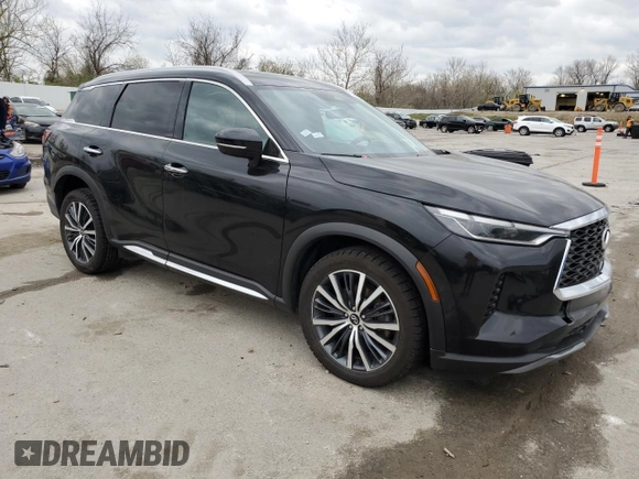 2023 Infiniti QX60 Sensory с VIN 5N1DL1GS6PC346385, выставлен на аукционе Copart как лот 51309985 с пробегом 23 056 миль миль и Списание • Salvage title. История ставок и продаж доступна на DreamBid. Изображение 4.