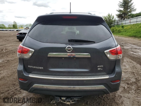 2014 Nissan Pathfinder Platinum with VIN 5N1AR2MM6EC725106, listed as a Copart auction lot 57661525 with 117,993 mi miles and Clean title. Bid and sale history available at DreamBid. Image 6.