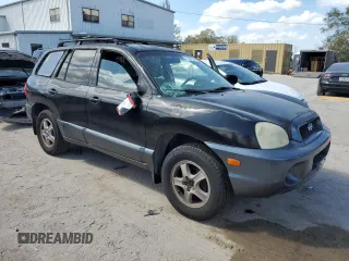2002 Hyundai Santa Fe GLS with VIN KM8SC13D72U190570, listed as a Copart auction lot 77257524 with 244,808 mi miles and Salvage Title. Bid and sale history available at carsss.com. Image 4.