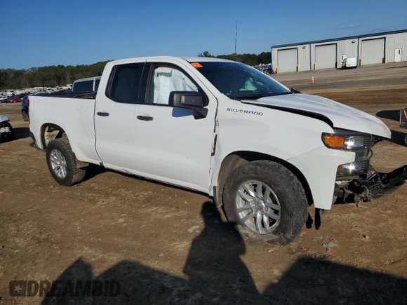 2021 Chevrolet Silverado 1500 Work Truck with VIN 1GCRWAEF0MZ158333, listed as a Copart auction lot 79717694 with Not Provided miles and Salvage Title. Bid and sale history available at DreamBid. Image 4.