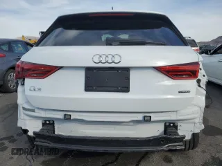 2021 Audi Q3 S line Premium with VIN WA1DECF35M1057343, listed as a Copart auction lot 49661305 with 40,580 mi miles and Salvage title. Bid and sale history available at DreamBid. Image 6.