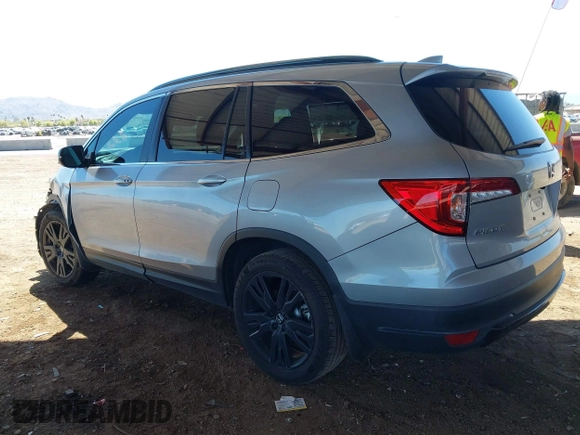 2021 Honda Pilot Special Edition with VIN 5FNYF5H21MB025405, listed as a IAAI auction lot 41857515 with Not Provided miles and . Bid and sale history available at carsss.com. Image 3.