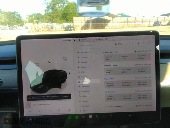 2022 Tesla Model 3 Long Range with VIN 5YJ3E1EB4NF171972, listed as a IAAI auction lot 42026031 with 40,489 mi miles and . Bid and sale history available at DreamBid. Image 17.