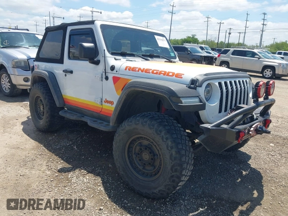 2018 Jeep Wrangler Sport with VIN 1C4GJXAN8JW302519, listed as a IAAI auction lot 42331871 with 51,639 mi miles and . Bid and sale history available at DreamBid. Image 1.